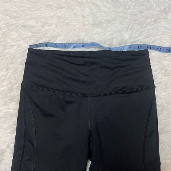Victorias Secret Leggings Size Small Pants Black High Rise Mesh Yoga Sports - Picture 3 of 11
